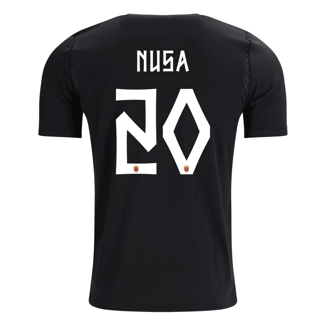 NUSA #20 Heren Noorwegen Uit Voetbalshirt WK Voetbal 2026 - detail