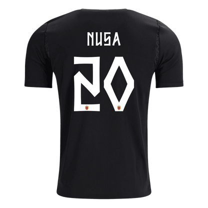 NUSA #20 Heren Noorwegen Uit Voetbalshirt WK Voetbal 2026 - detail