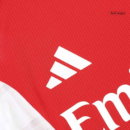 RICE #41 Arsenal Thuis Spelersversie Voetbalshirt 2024/25 - Slim Fit - zijkant