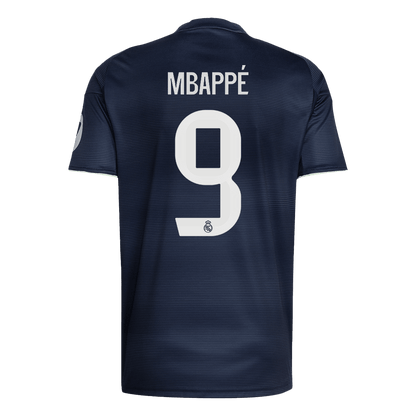 MBAPPé #9 Heren Real Madrid Uit Voetbalshirt 2025/26 - close-up