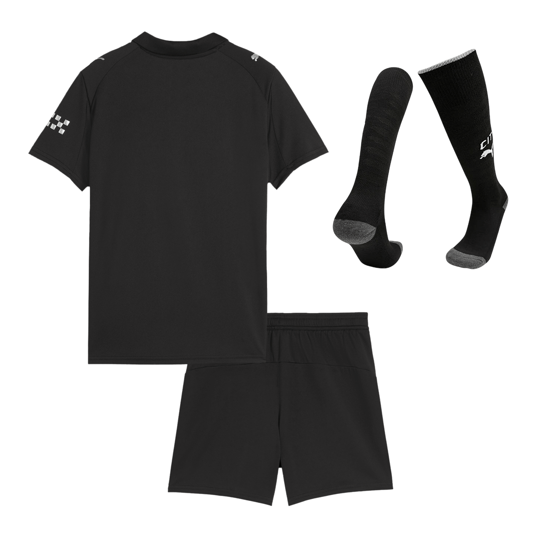 Kinder Manchester City Uit Tenue 2025/26 - achterkant