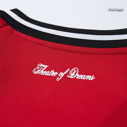 Heren Manchester United Thuis Lange Mouwen Voetbalshirt 2025/26 - close-up