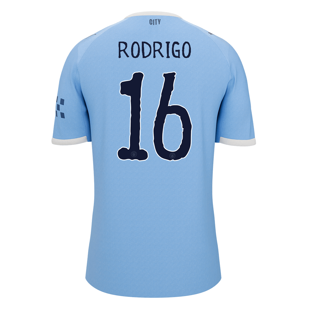 RODRIGO #16 Heren Manchester City Thuis Voetbalshirt 2025/26 - Club World Cup [PREMIUM] - detail