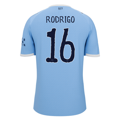 RODRIGO #16 Heren Manchester City Thuis Voetbalshirt 2025/26 - Club World Cup [PREMIUM] - detail