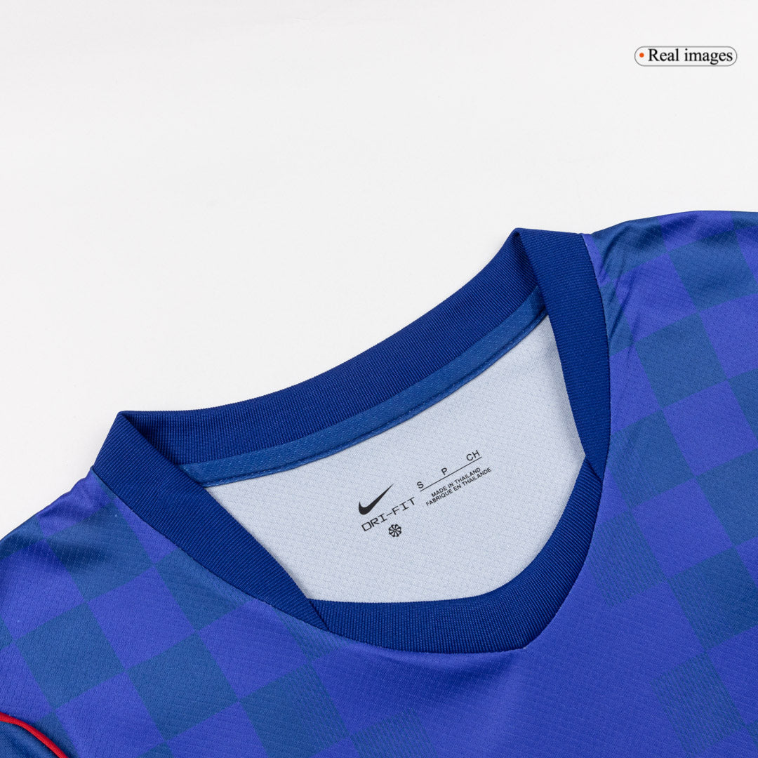 Heren Kroatië Uit Voetbalshirt WK Voetbal 2026 - close-up