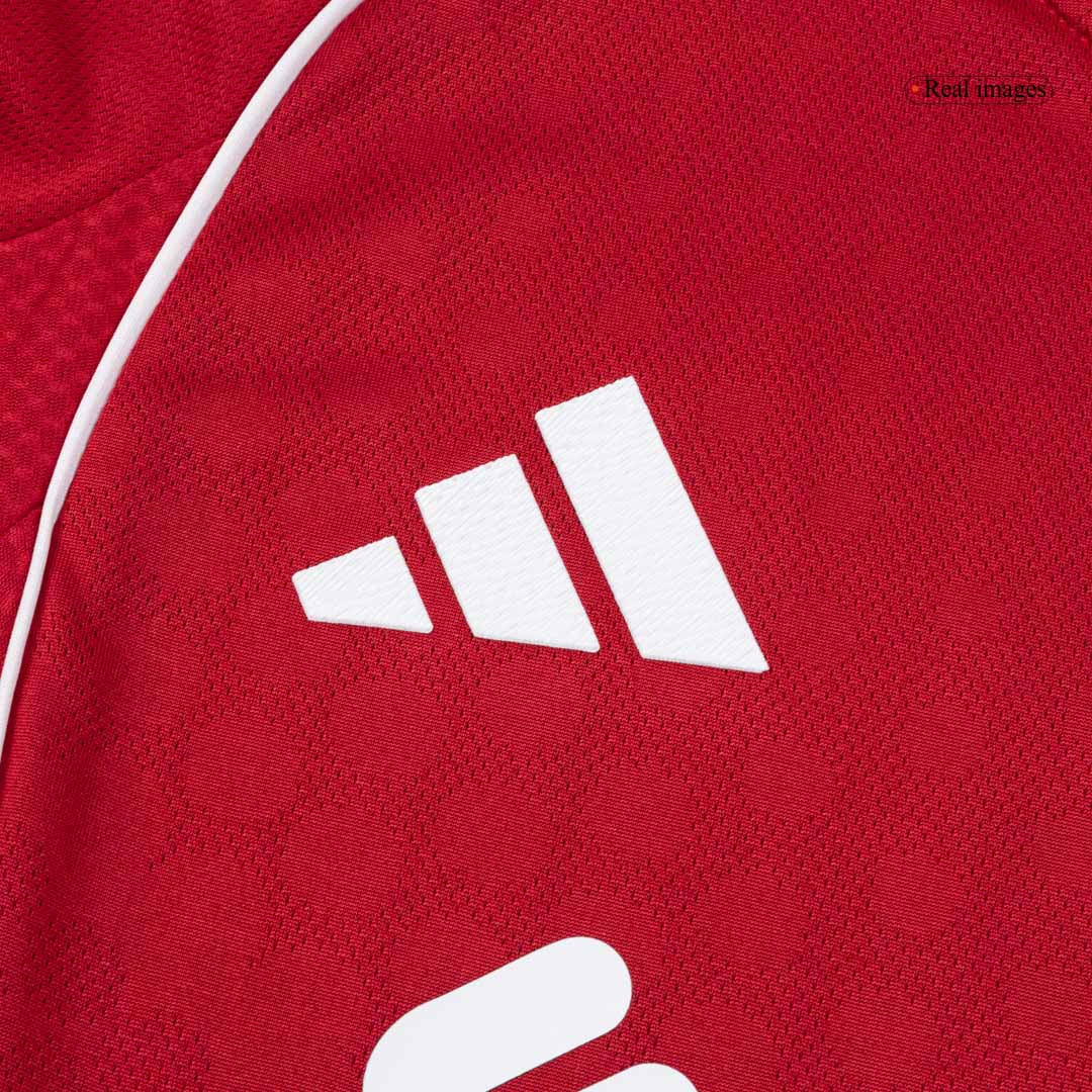 SZOBOSZLAI #8 Liverpool Thuis Spelersversie Voetbalshirt 2025/26 - Slim Fit - close-up