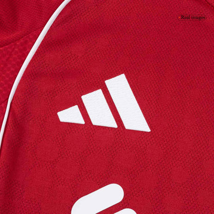 SZOBOSZLAI #8 Liverpool Thuis Spelersversie Voetbalshirt 2025/26 - Slim Fit - close-up