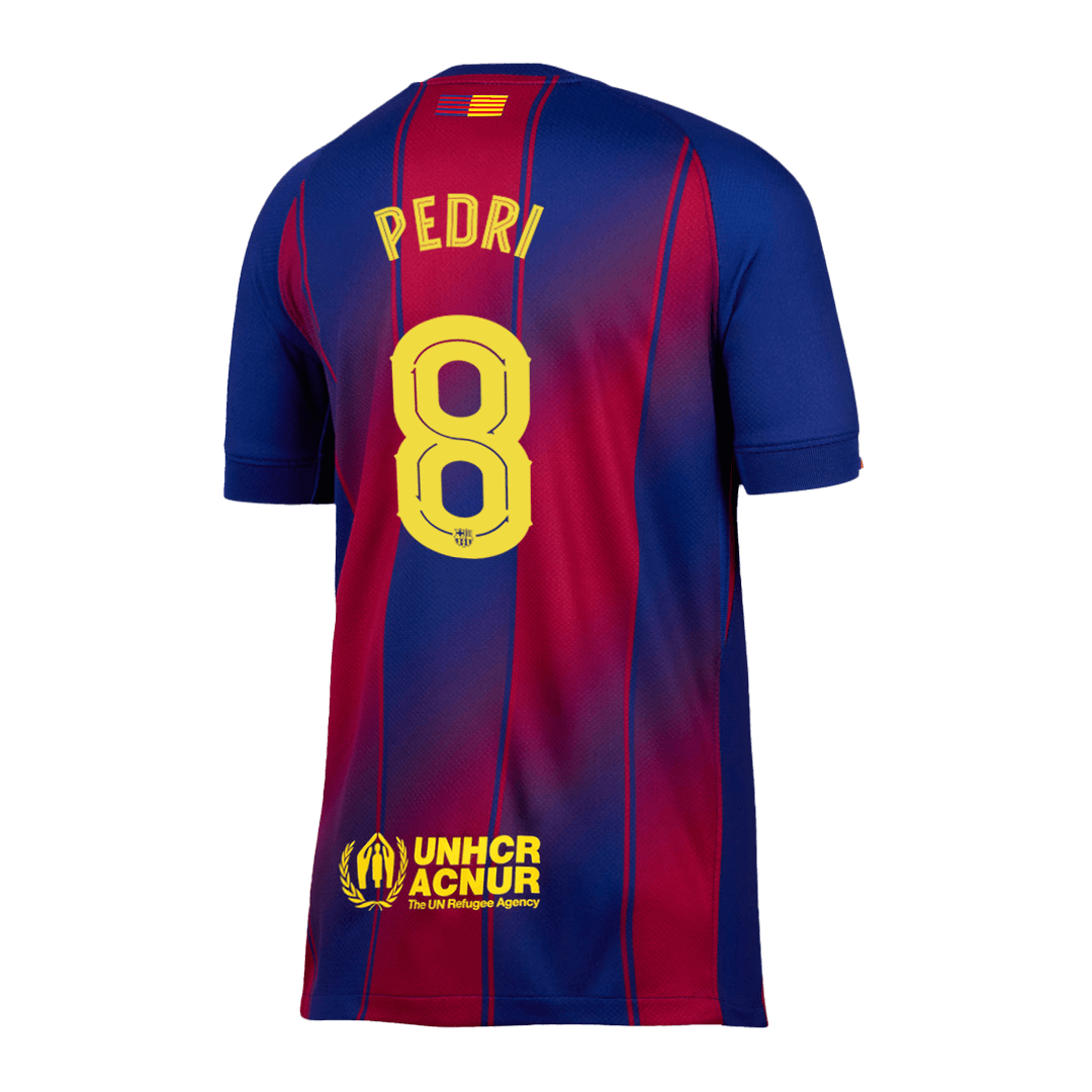 PEDRI #8 Heren Barcelona Thuis Voetbalshirt 2025/26 - UCL [PREMIUM] - zijkant