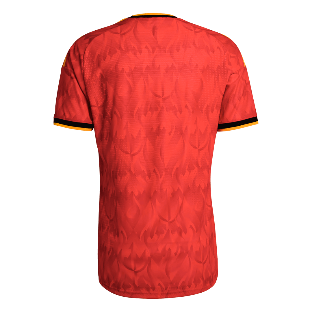België Thuis Spelersversie Voetbalshirt WK Voetbal 2026 - Slim Fit - achterkant
