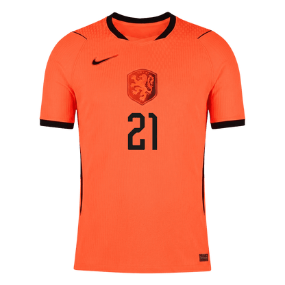 F.DE JONG #21 Nederland Spelersversie thuisshirt WK Voetbal 2026 - slim fit