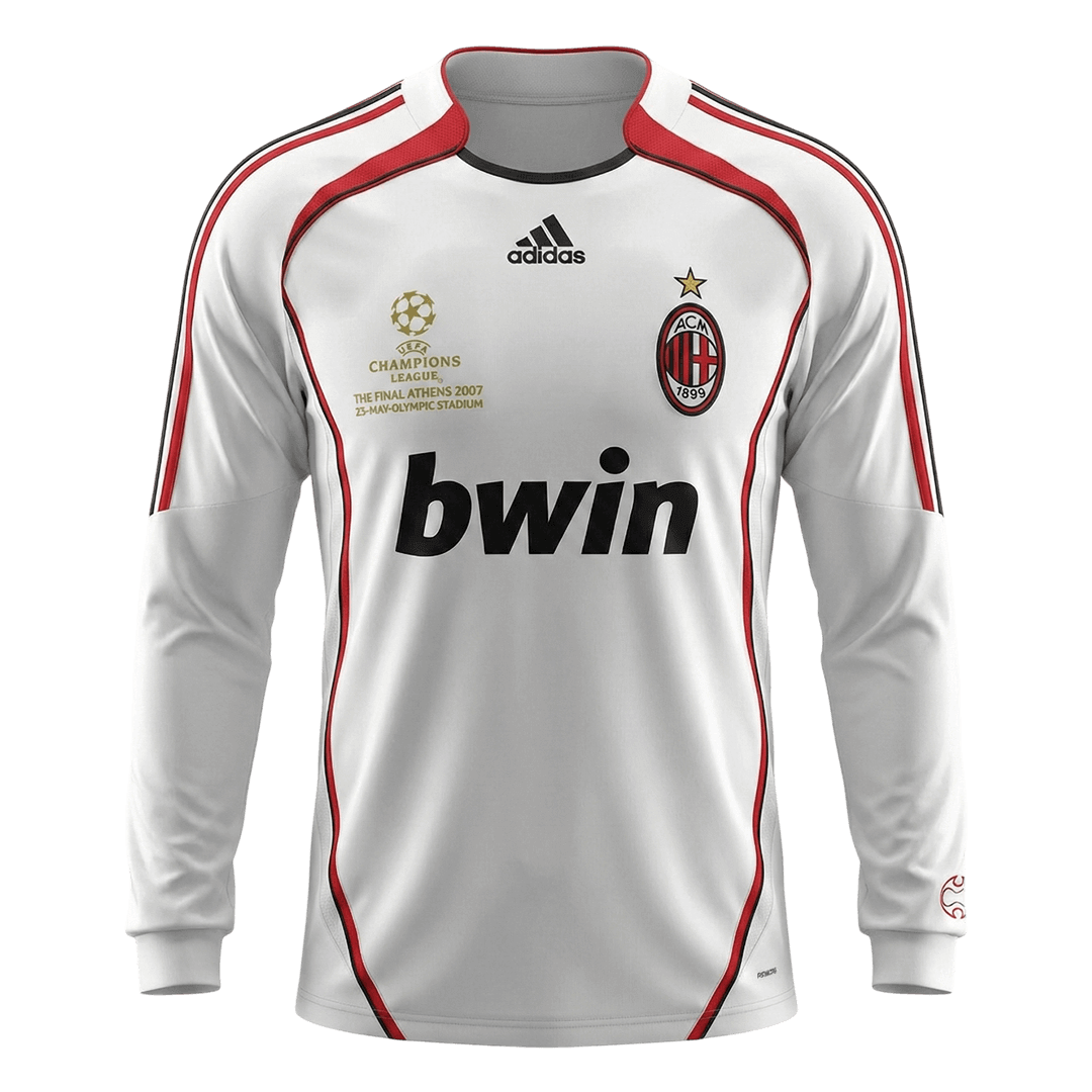 Retro AC Milan Uit Lange Mouwen Voetbalshirt 2006/07 2025/26