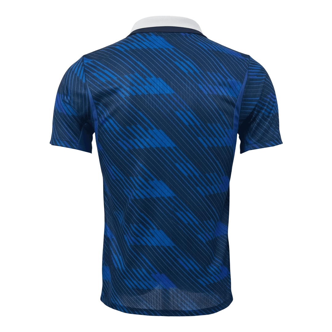 Frankrijk Thuis Spelersversie Voetbalshirt WK Voetbal 2026 - Slim Fit - achterkant
