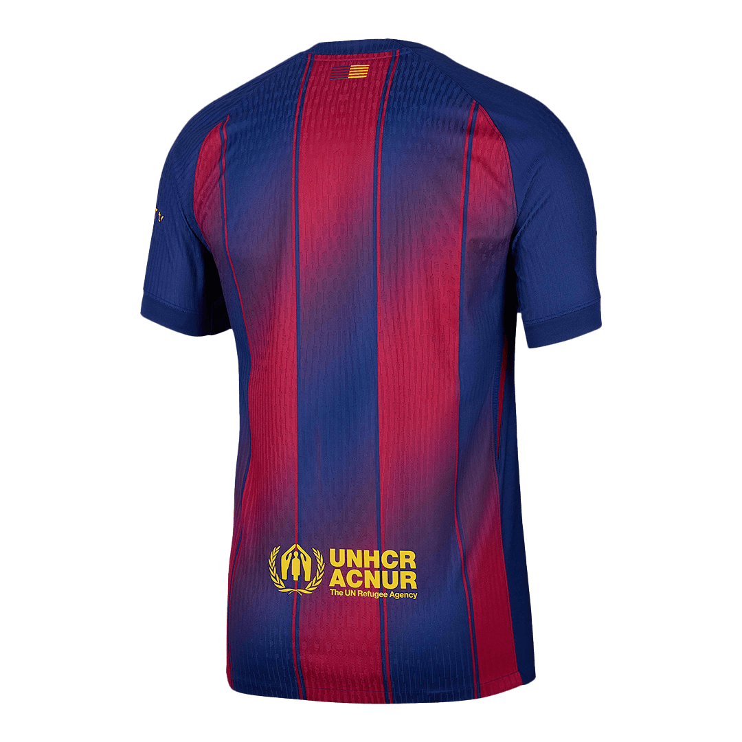 Barcelona Thuis Spelersversie Voetbalshirt 2025/26 - Slim Fit - achterkant
