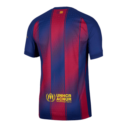 Barcelona Thuis Spelersversie Voetbalshirt 2025/26 - Slim Fit - achterkant