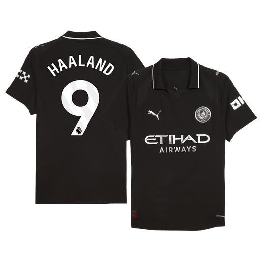 HAALAND #9 Manchester City Uit Spelersversie Voetbalshirt 2025/26 - Slim Fit