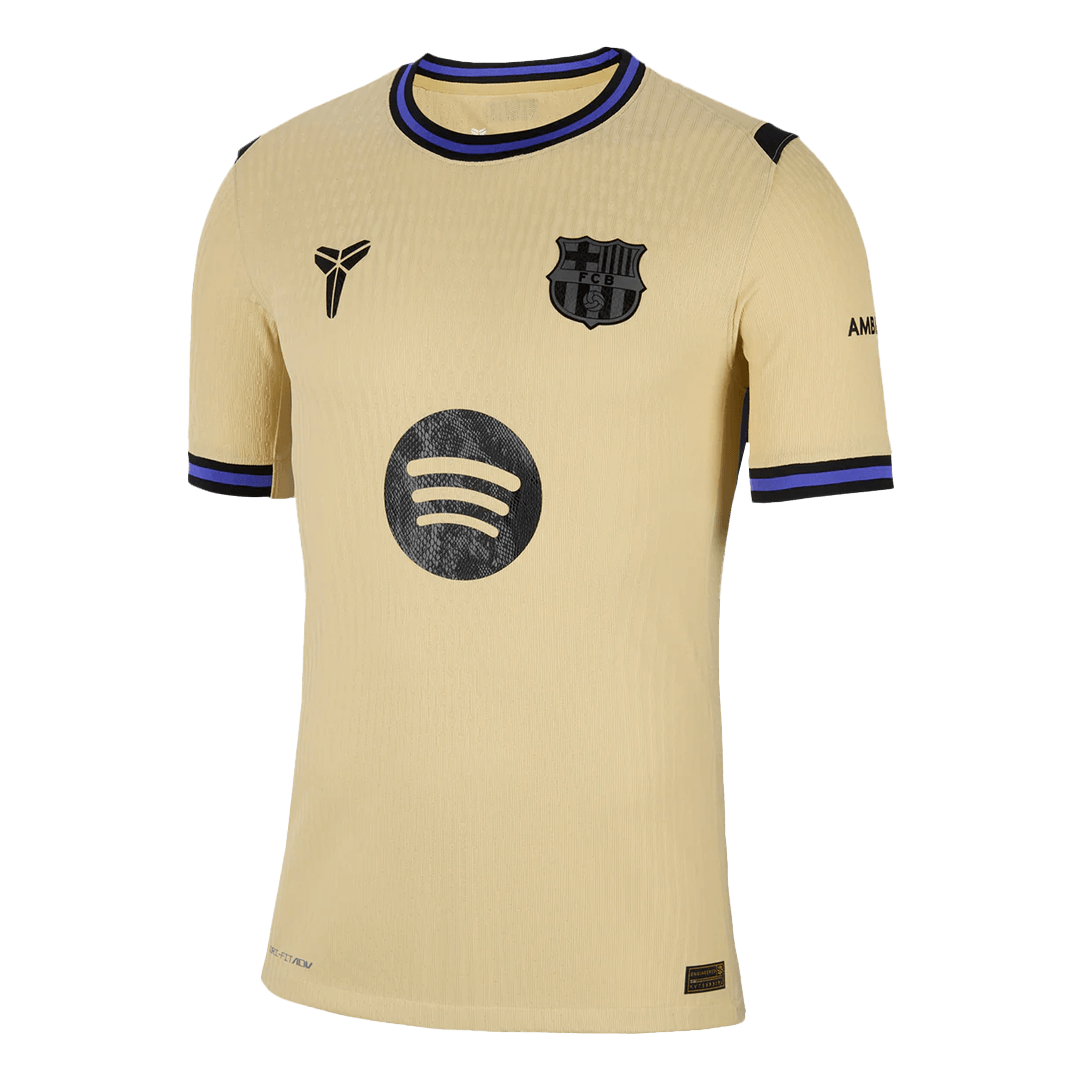 LEWANDOWSKI #9 Barcelona Uit Spelersversie Voetbalshirt 2025/26 - UCL - Slim Fit - detail