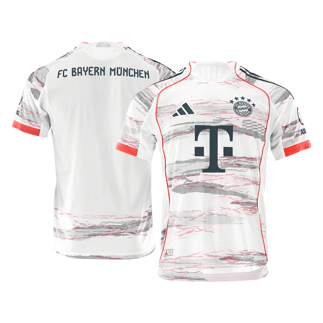 Bayern Munich Uit Spelersversie Voetbalshirt 2025/26 - Slim Fit - zijkant