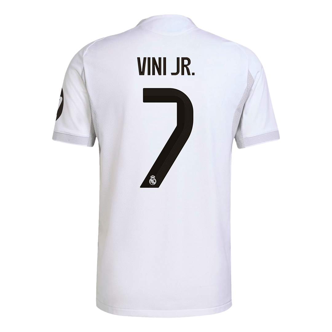 VINI JR. #7 Real Madrid Thuis Spelersversie Voetbalshirt 2025/26 - Slim Fit - detail