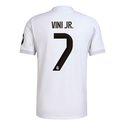 VINI JR. #7 Real Madrid Thuis Spelersversie Voetbalshirt 2025/26 - Slim Fit - detail