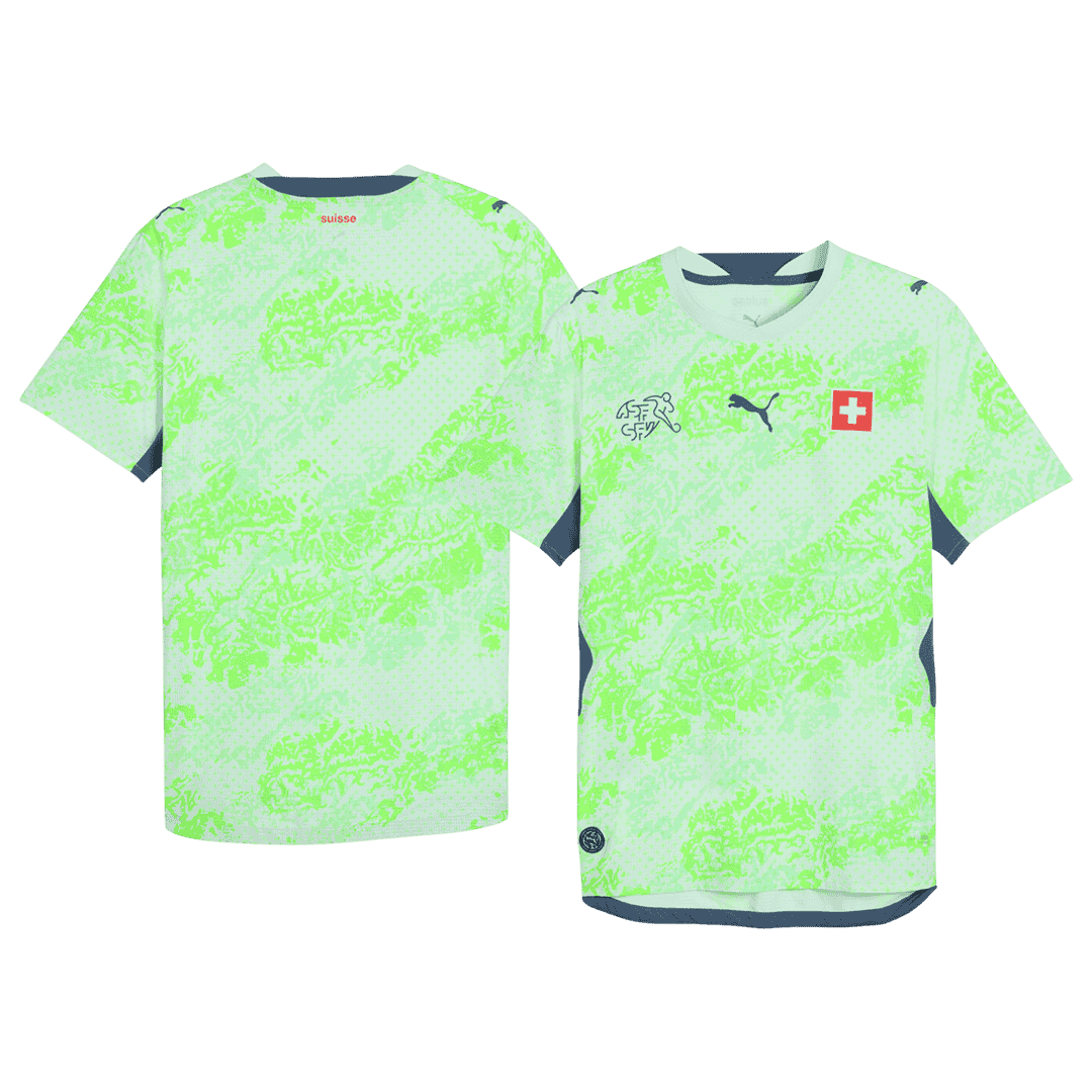 Heren Zwitserland Uit Voetbalshirt WK Voetbal 2026 - achterkant
