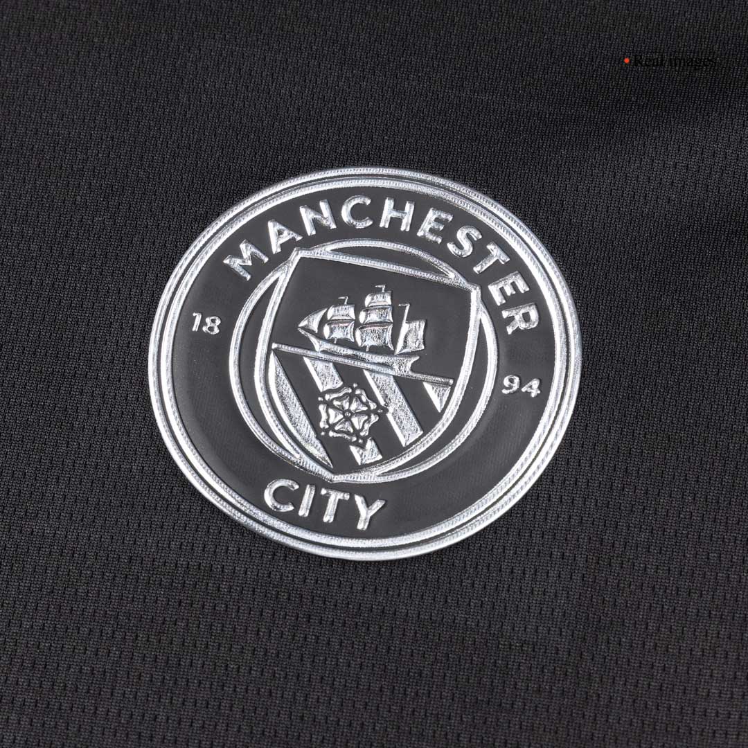 Heren Manchester City Uit Voetbalshirt 2025/26 - close-up