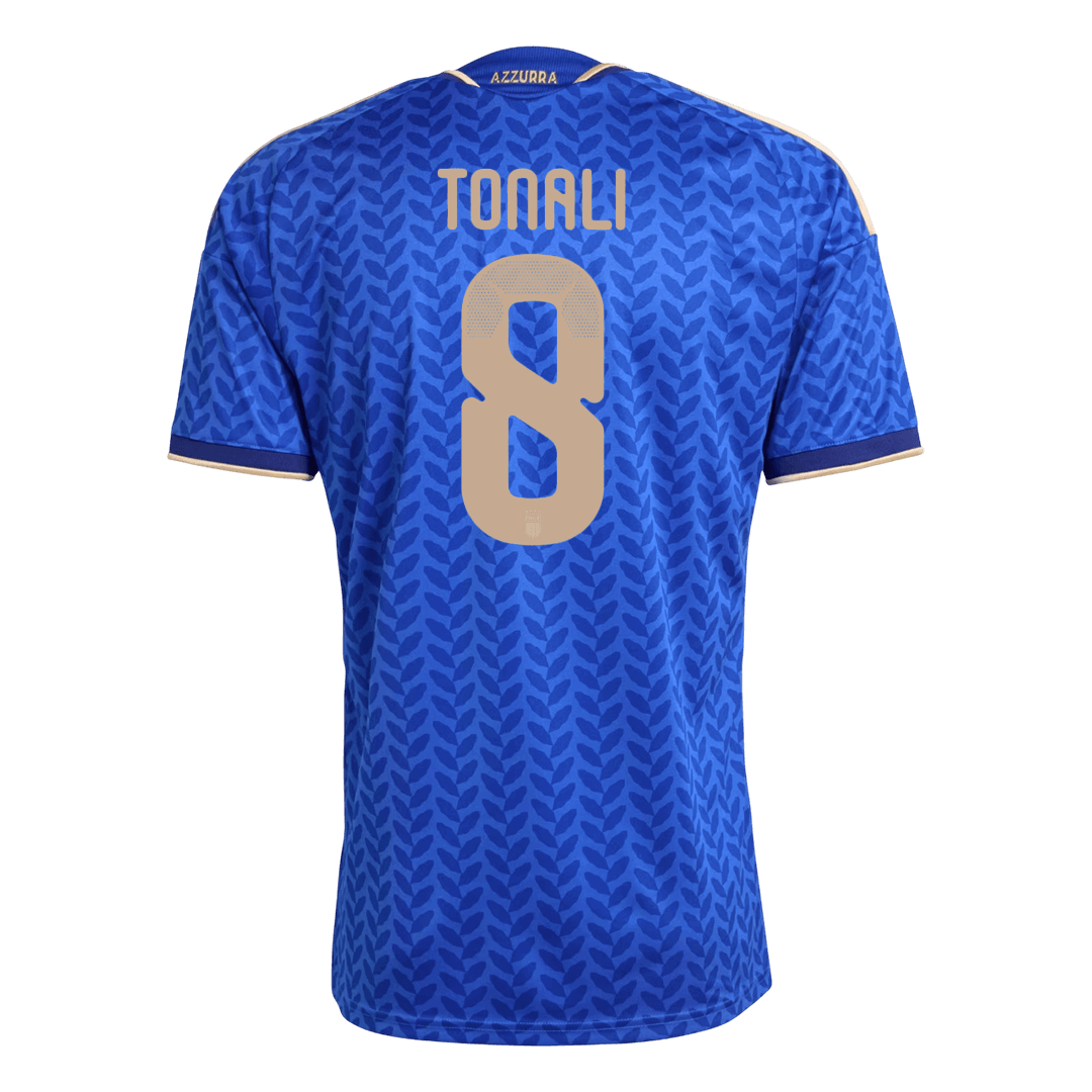 TONALI #8 Heren Italië Thuis Voetbalshirt WK Voetbal 2026 - achterkant