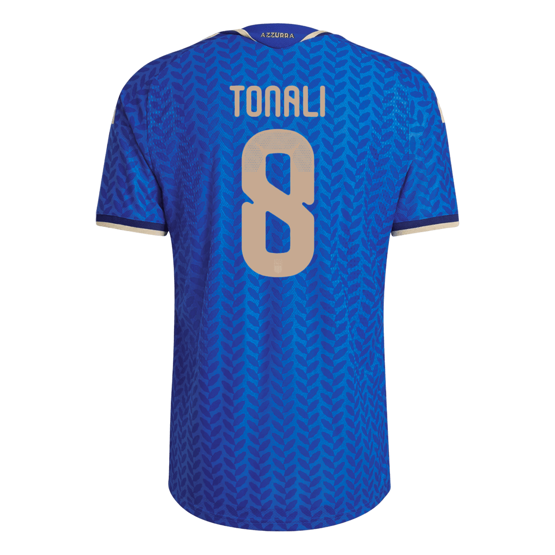 TONALI #8 Italië Thuis Spelersversie Voetbalshirt WK Voetbal 2026 - Slim Fit - achterkant