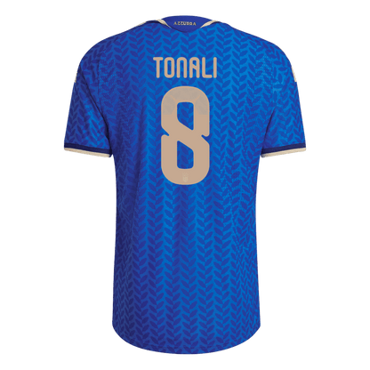 TONALI #8 Italië Thuis Spelersversie Voetbalshirt WK Voetbal 2026 - Slim Fit - achterkant