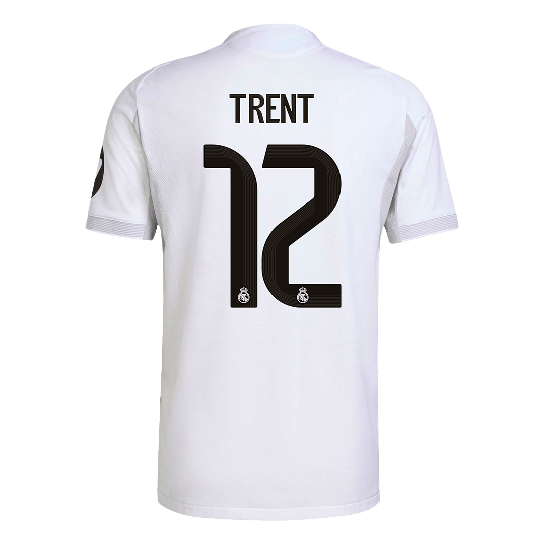 TRENT #12 Real Madrid Thuis Spelersversie Voetbalshirt 2025/26 - Slim Fit - close-up