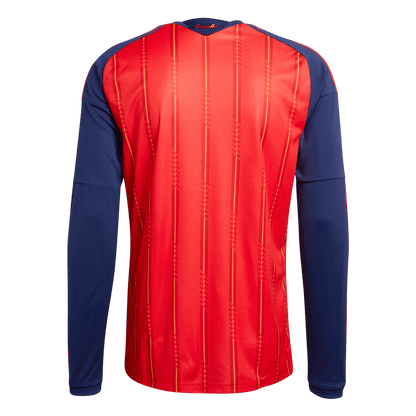 Heren Spanje Thuis Lange Mouwen Voetbalshirt 2026 - achterkant