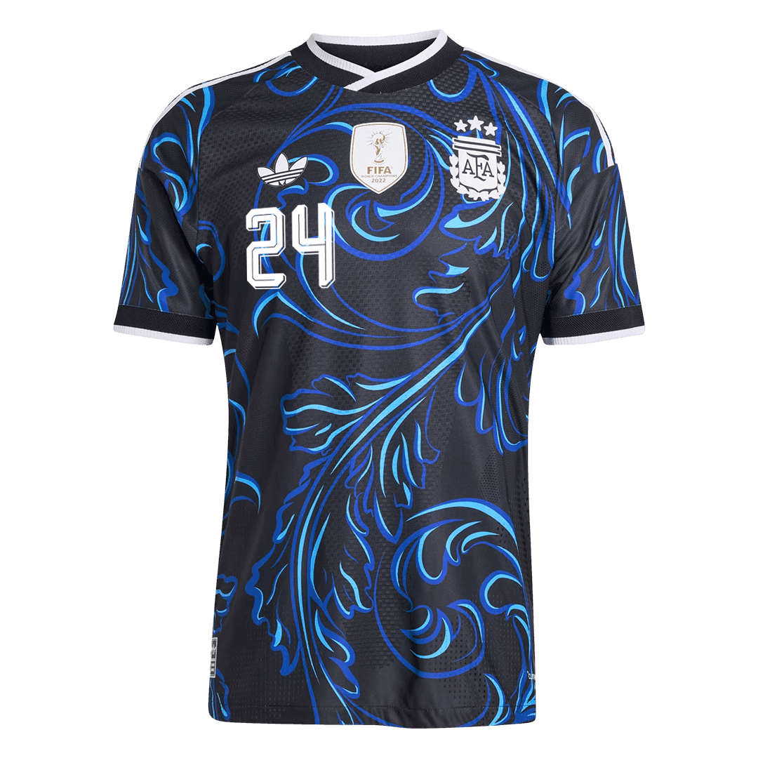 E. FERNANDEZ #24 Argentinië Spelersversie uitshirt WK Voetbal 2026 - slim fit