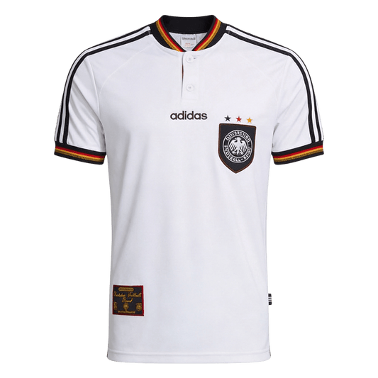 Retro Duitsland Thuis Voetbalshirt 1996 - voorkant