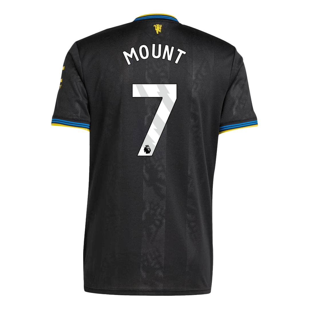 MOUNT #7 Heren Manchester United Derde Voetbalshirt 2025/26 - detail