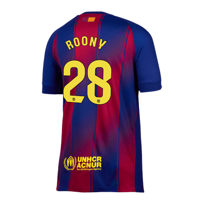 ROONY #28 Heren Barcelona Thuis Voetbalshirt 2025/26 [PREMIUM] - detail