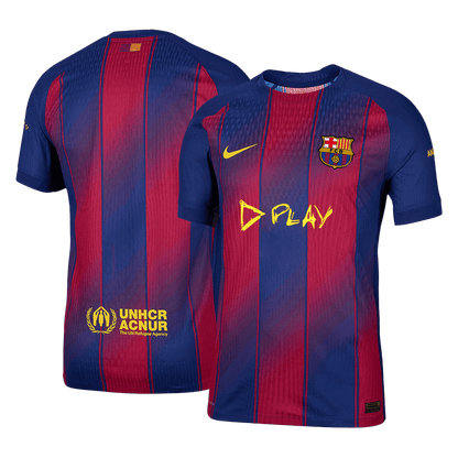 Barcelona Thuis Spelersversie Voetbalshirt 2025/26 - Slim Fit - detail