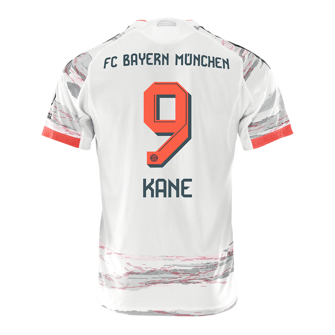 KANE #9 Bayern Munich Uit Spelersversie Voetbalshirt 2025/26 - Slim Fit - zijkant