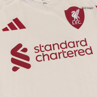 ISAK ##9 Liverpool Uit Spelersversie Voetbalshirt 2025/26 - Slim Fit - close-up