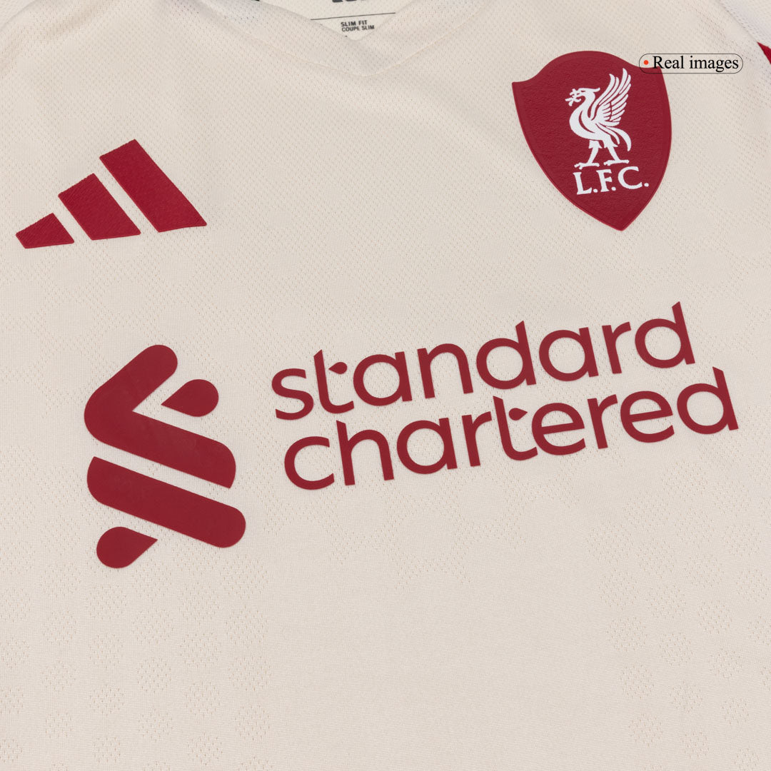 GAKPO #18 Liverpool Uit Spelersversie Voetbalshirt 2025/26 - Slim Fit - close-up