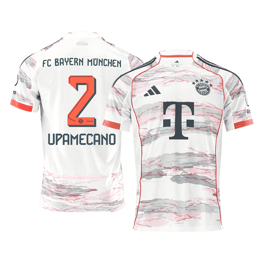 UPAMECANO #2 Heren Bayern Munich Uit Voetbalshirt 2025/26