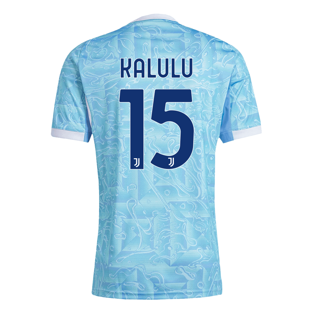 KALULU #15 Heren Juventus Uit Voetbalshirt 2025/26 - zijkant
