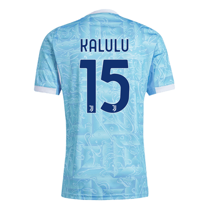 KALULU #15 Heren Juventus Uit Voetbalshirt 2025/26 - zijkant