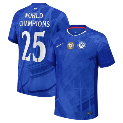 WORLD CHAMPIONS #25 Chelsea Thuis Spelersversie Voetbalshirt 2025/26 - Slim Fit
