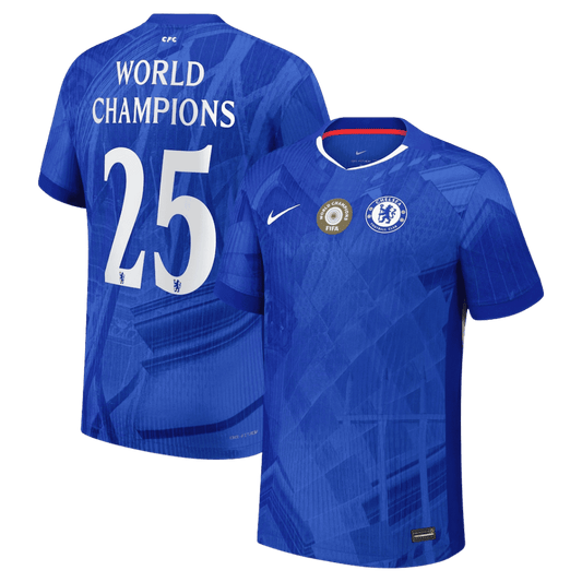 WORLD CHAMPIONS #25 Chelsea Thuis Spelersversie Voetbalshirt 2025/26 - Slim Fit
