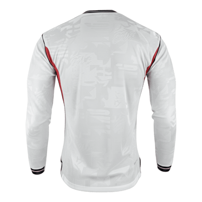 Engeland Thuis Spelersversie Lange Mouwen Voetbalshirt 2026 - Slim Fit - achterkant