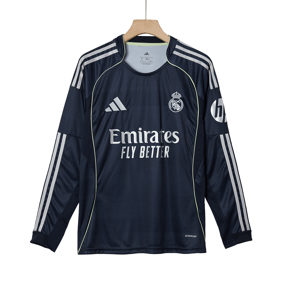 Heren Real Madrid Uit Lange Mouwen Voetbalshirt 2025/26 - zijkant