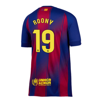 ROONY #19 Heren Barcelona Thuis Voetbalshirt 2025/26 [PREMIUM] - detail
