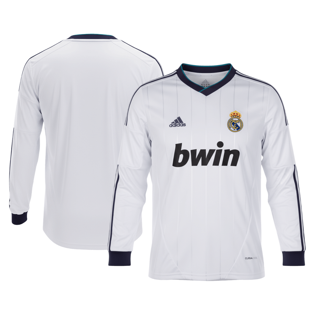 Retro Real Madrid Thuis Lange Mouwen Voetbalshirt 2012/13 - detail
