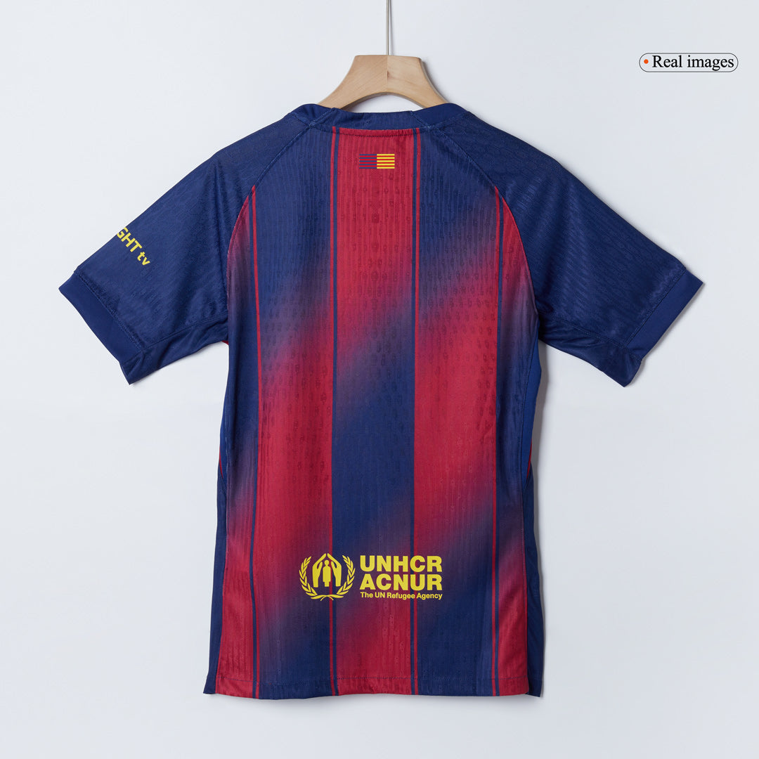 LEWANDOWSKI #9 Barcelona Thuis Spelersversie Voetbalshirt 2025/26 - Slim Fit - foto 10