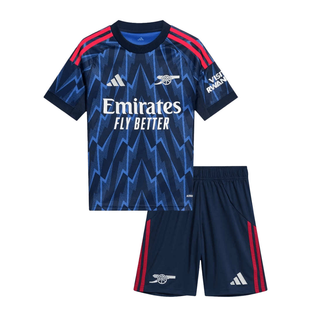 Kinder Arsenal Uit Tenue 2025/26 - voorkant