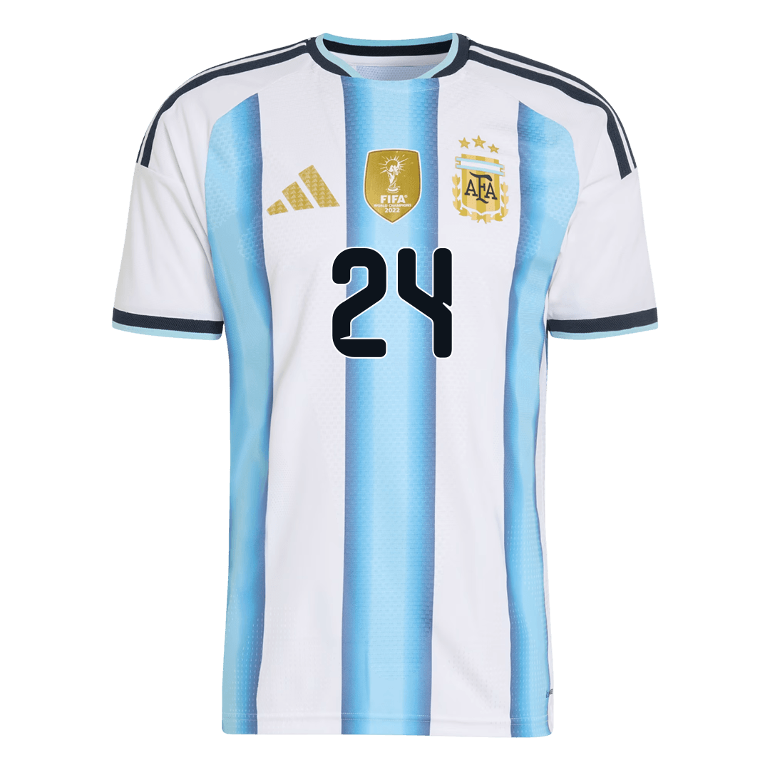 E. FERNANDEZ #24 Argentinië Spelersversie thuisshirt WK Voetbal 2026 - slim fit